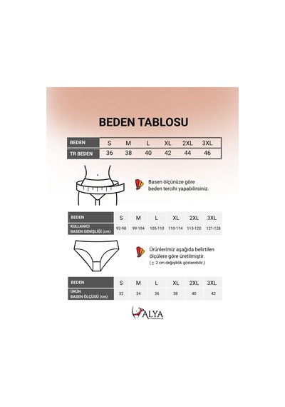 Alya Underwear  Kadın Pamuklu Hipster - Slip Külot 5 Farklı Renk 1 Pakette Ten