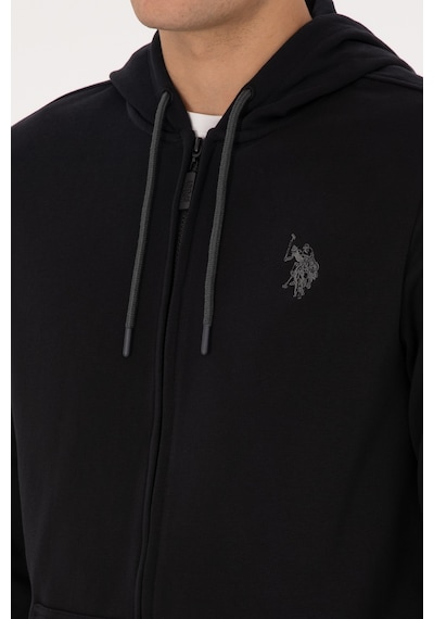 U.S. Polo Assn. Erkek Siyah Örme Hırka 50313748-VR046
