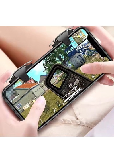 Hadron Hdx3581 Mekanik Hissiyatlı Mobil Oyun Kontrol Butonu L1 R1 - Siyah