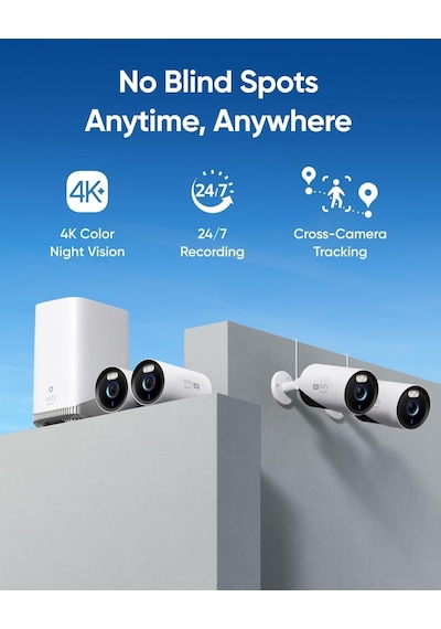 Eufy Security Eufycam E330 Eklenti Kamera, 4k Dış Mekan Güvenlik Kamerası Eufy Security Eufycam E330 Eklenti Kamera, 4k Dış Mekan Güvenlik Kamerası