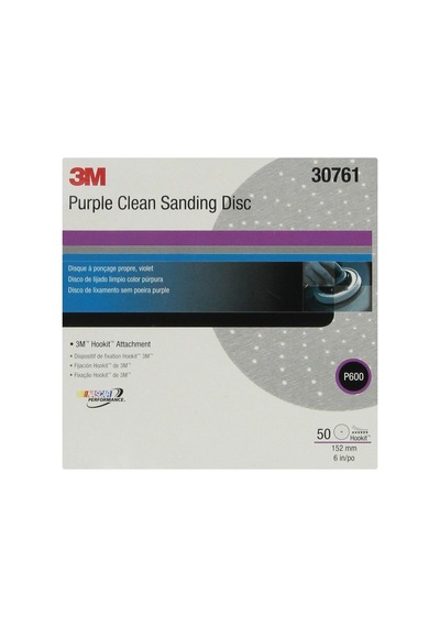 3m Cubitron Iı Hookit Mor Temiz Zımpara Zımpara Diski 31486, 6 İnç, 600+ Sınıf, 50 Diskli Paket