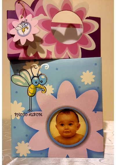 Cmf Fotoğraf Çerçevesi 20 Adet 15x21 Cm + 60 Adet 10x15 Cm Mavi - Sarı