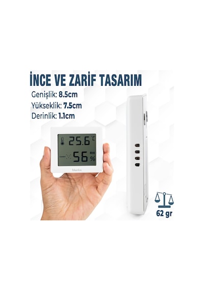 Dijital Oda Termometresi Ve Nem Ölçer Lcd Ekranlı, Kompakt Higrometre, İç Mekan Sıcaklık Ve Nem Takibi, Mıknatıslı & Ayaklı & Duvar Tipi Kullanım Mutfak, Bebek Odası, Ofis, Sera İçin Uygun Diğer Dijital Oda Termometresi Ve Nem Ölçer Lcd Ekranlı, Kompakt Higrometre, İç Mekan Sıcaklık Ve Nem Takibi, Mıknatıslı & Ayaklı & Duvar Tipi Kullanım Mutfak, Bebek Odası, Ofis, Sera İçin Uygun Diğer