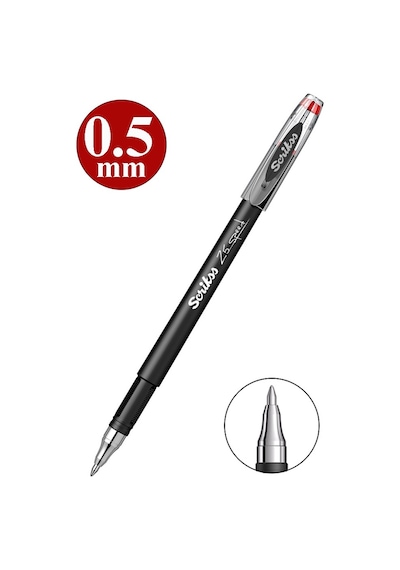 Pilot Kalem Speed 25 1 Adet Scrikss Pilot Kalem 0.5mm Roller Uçlu Pilot Kalem İnce Uçlu Likit Mürekkepli Pilot Kalem Kırmızı