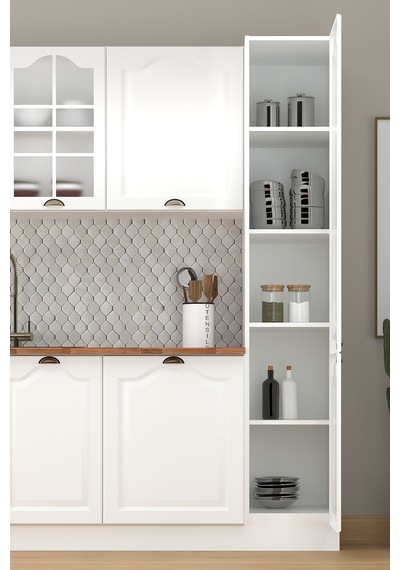 40 Cm Greena White Boy Dolabı, Çok Amaçlı Mdf Boy Dolabı Beyaz 40 Cm Greena White Boy Dolabı, Çok Amaçlı Mdf Boy Dolabı Beyaz