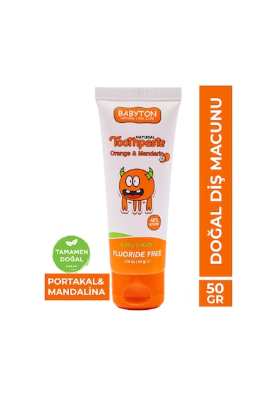 Babyton Organik Diş Macunu Portakal - Mandalina Aromalı 50 G