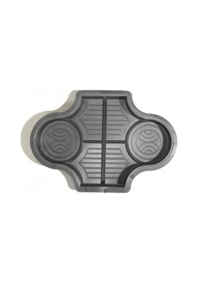 Plastik Parke Taşı Kalıbı Tekli Barok 2 Dikey 1/2 4,5 Cm (10Ad)