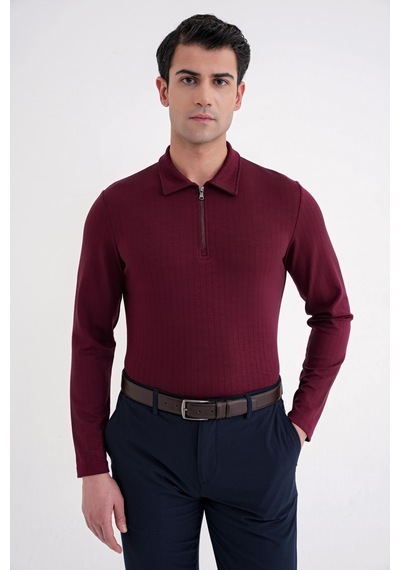 Efor Ts 919 T-shırt Comfort Bordo Bordo