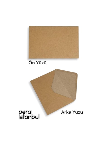 100 Adet Mektup Zarfı 13x18cm 100gr. Kraft