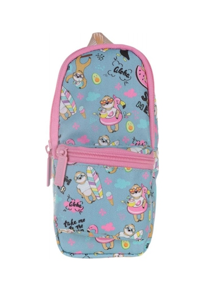 Kaukko Nature Junior Bag Flamingo ve Avokado Kalem Çantası - Kız