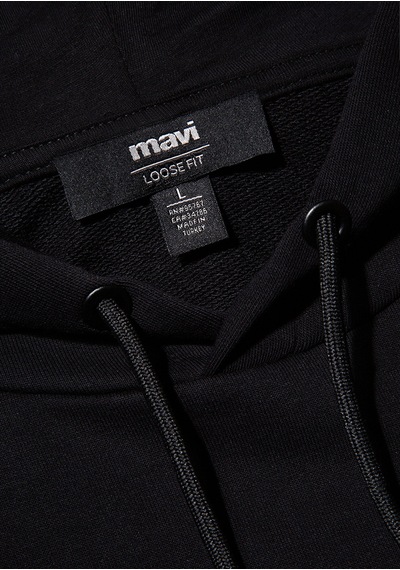 Mavi - Mavi Logo Baskılı Siyah Sweatshirt 0s10196-900 Siyah