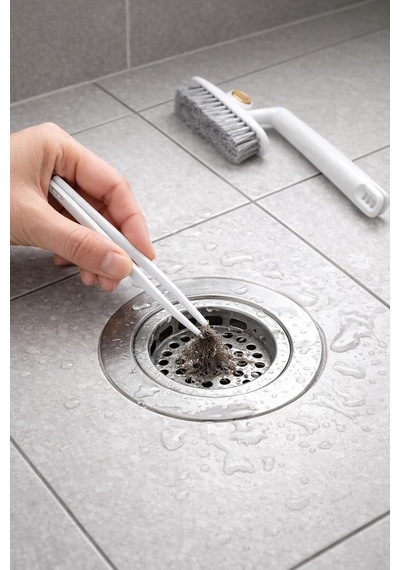 Cımbızlı Döner Başlıklı Çok Fonksiyonlu Derinlemesine Banyo Temizlik Fırçası Derz Arası Fayans Duşakabin Küvet Lavabo Gider Kapı Pencere Ray Köşe Detay Temizliği İçin Sert Kıllı Ergonomik Sap