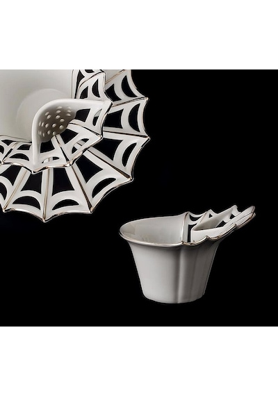 Thun Studıo Matragı Butterfly Çay Takımı 6 Kisilik 18 Parça Beyaz