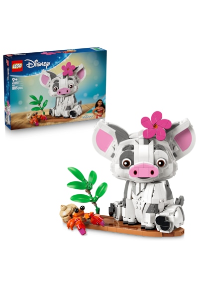 LEGO® | Disney Moana Pua 43292 - 9 Yaş ve Üzeri Çocuklar için Dal ve Çiçek Aksesuarları İçeren Oyuncak Yapım Seti (885 Parça)