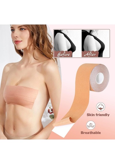 NBB Ten Rengi Kumaş Breast Lift Göğüs Bandı 5m Ten