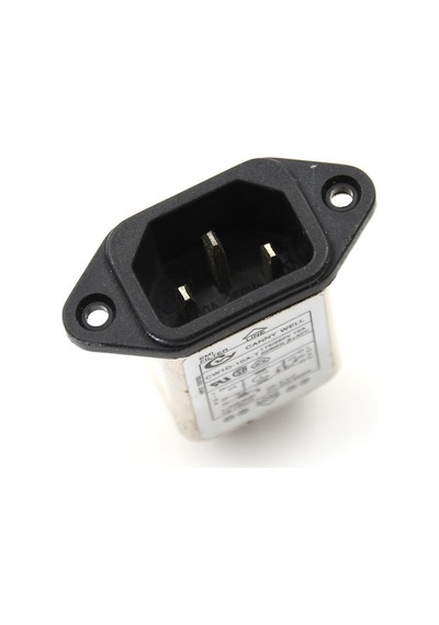 CW1D-10A-T AC 250V 10A C14 Erkek Soket EMI Filtreli Hat Şebeke EMC RFI Gürültü Bastırıcı Azaltıcı