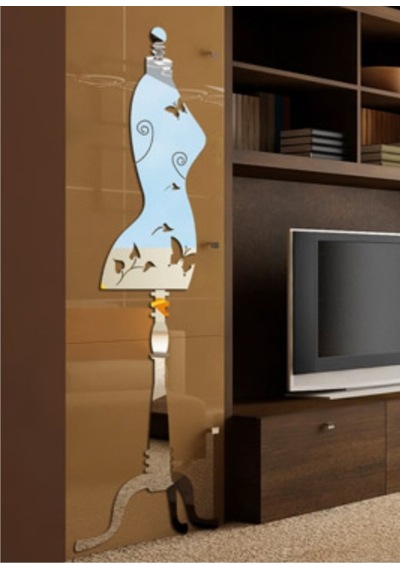 M3 Decorium Kadın Büstü Dekoratif Ayna Gümüş