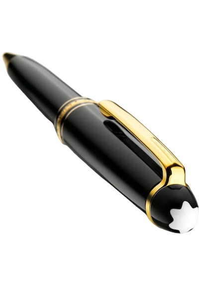 Montblanc Meisterstuck Altın Kaplama Klasik Tükenmez Kalem Siyah