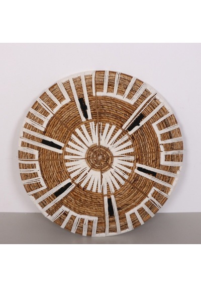Aspendos 60x14 Cm Çap- Doğal Abaka Duvar Tabağı