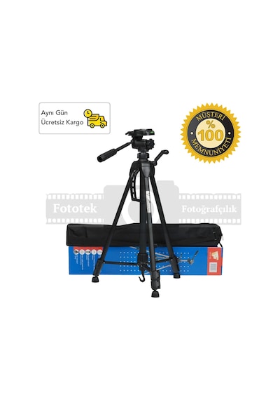 Canon 1100D Için 170Cm Profesyonel Dslr Tripod 4Kg Kapasite