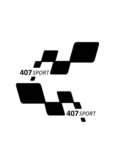 407 Sport Etiket Yapıştırma 30cmx11cm Mmd137