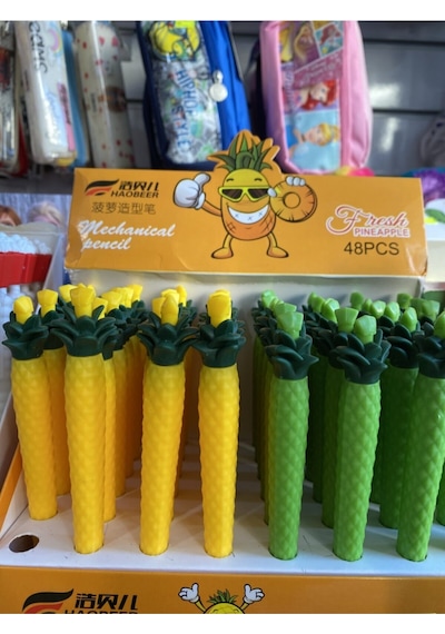 Ananas Figürlü Uçlu Kalem Sarı