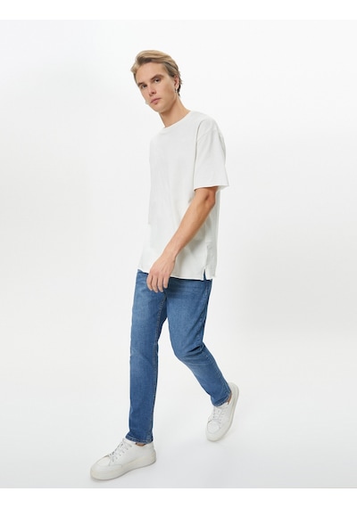 Koton Slim Fit Kot Pantolon - Brad Jean Orta İndigo 4sam40009nd 4SAM40009ND740 İndigo Koton Slim Fit Kot Pantolon - Brad Jean Orta İndigo 4sam40009nd 4SAM40009ND740 İndigo