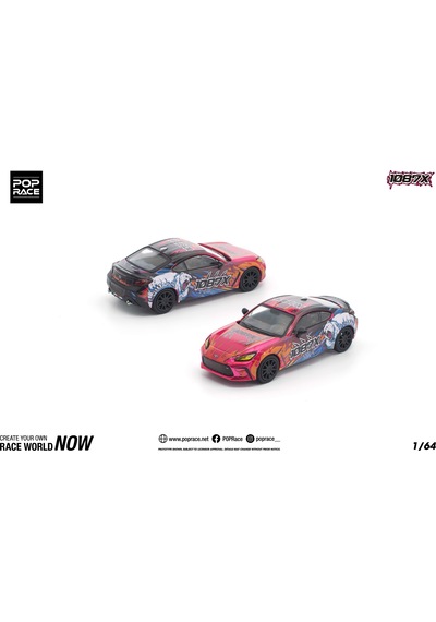 Pop Race Toyota Gr86 Cup 1087x Livery 1:64 Diecast Model Araba Kırmızı