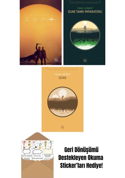 Dune Film Kapağı + Dune Tanrı İmparatoru + Dune