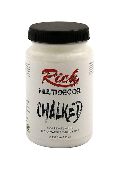Rich Multidecor Chalked Akrilik Boya- 250Cc - Beyaz - N.4500