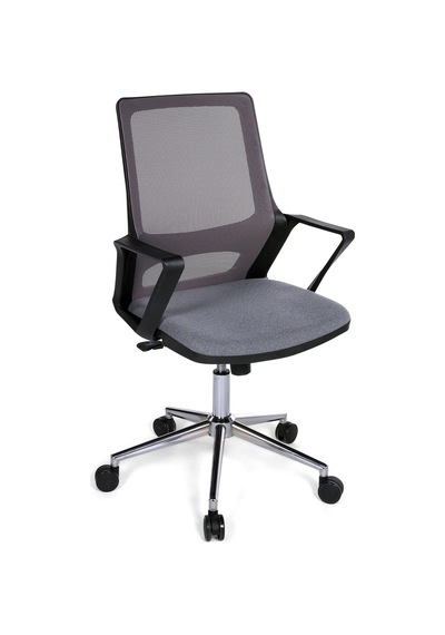 Ofisbazaar Lizz Gri Fileli Çalışma Koltuğu Ergonomik Ofis Ve Ev Koltuğu Gri Gri