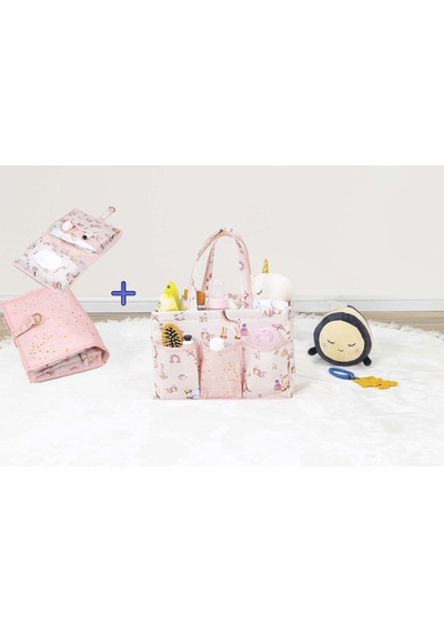 Smyak Alas Baby Bakım Organizer + Alt Bakım Çantası Ikili Set