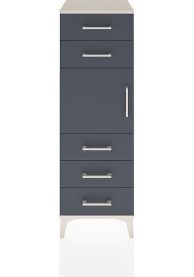 Hyperion Dolap Tek Raflı 5 Çekmeceli Tek Kapaklı 44x44x134 Ay... Aytaşı