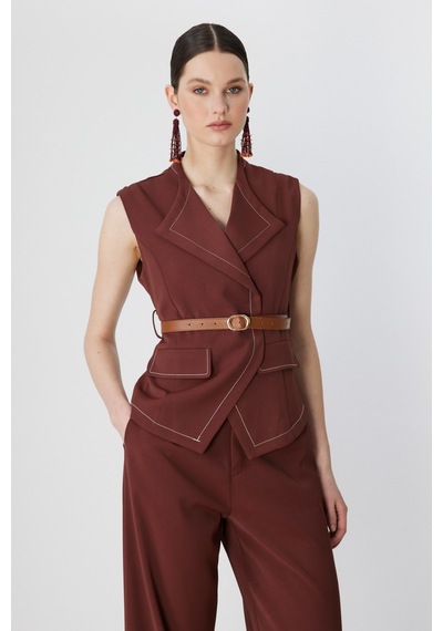 On Fashion Yelek 810 Kahve