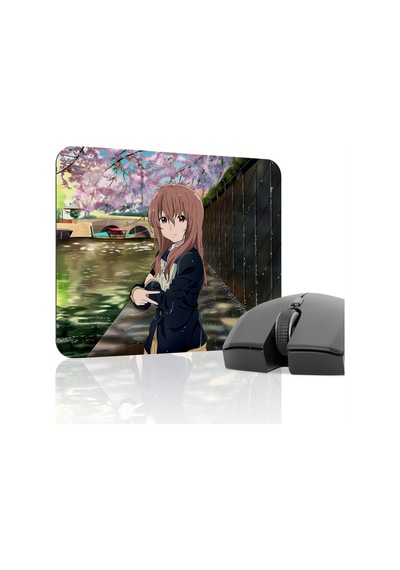 Koe No Katachi Kaymaz Dikişli Kauçuk Oyuncu Mousepad V4 - 22x18 Gaming Mouse Pad Fare Altlığı