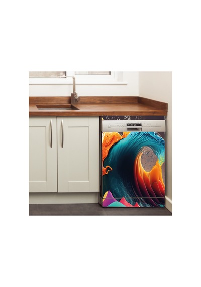 Spor Araba Bulaşık Makinesi Kaplama Sticker Kendinden Yapışkanlı Folyo 75x75 Cm