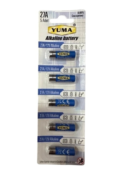 Ers Yuma 27a Mn27 V27a V27ga 12 Volt Tcxalin Pil 5 Li Paket