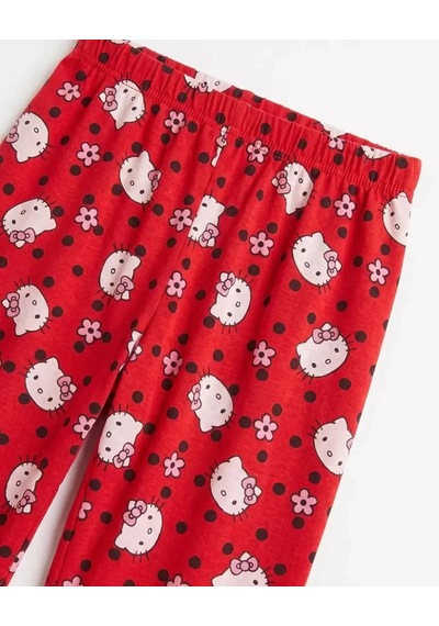 Veraura Lifestyle 6/14 Yaş Karakter Kedi Baskılı Pamuk Penye Çocuk Pijama Takımı Kırmızı Veraura Lifestyle 6/14 Yaş Karakter Kedi Baskılı Pamuk Penye Çocuk Pijama Takımı Kırmızı