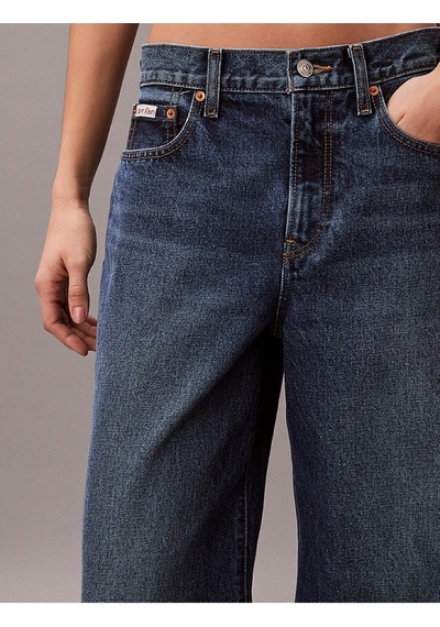 Calvin Klein Kadın Wide Leg Indigo Jean-13492 Indigo
