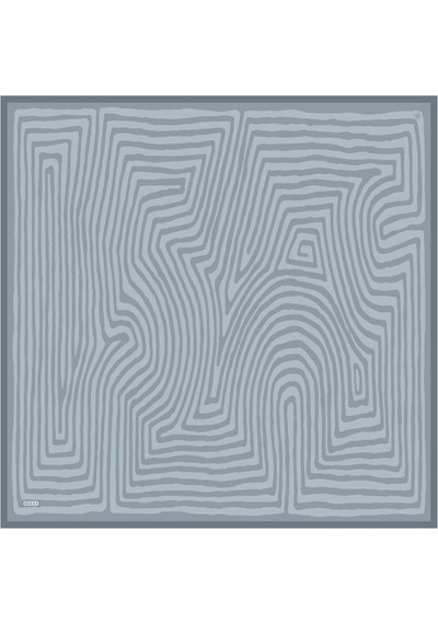 Belli İpek Eşarp - 4325-02 Gri Mavi Twill