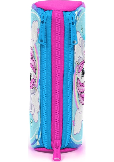 Coral High Kids Mavi Neon Pembe Üç Bölmeli Kalem Çantası 22011