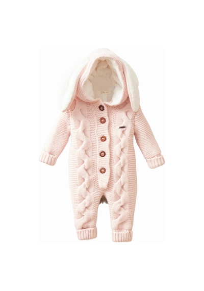 Tavşanlı Triko Tulum 7036 Pembe