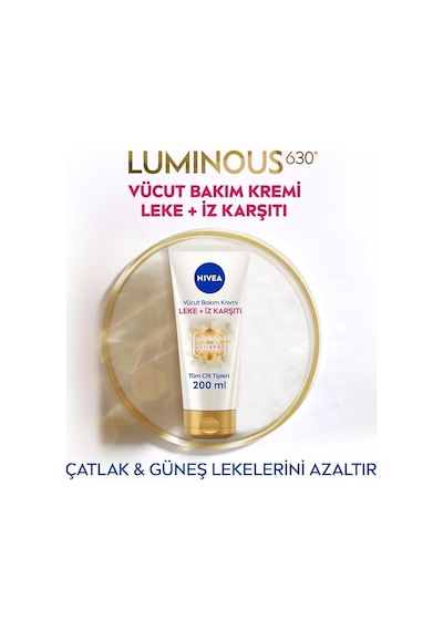 Nıvea Luminous630 Leke Ve İz Karşıtı Nemlendirici Vücut Bakım Kremi 200 Ml