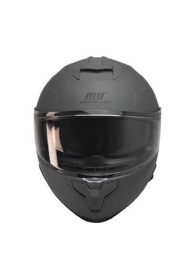 X340 Mat Gri Motosiklet Kaskı Spoiler Mod Güneş Vizörlü Full Face Kask