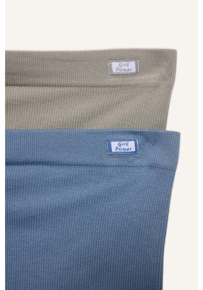 Defacto Dikişsiz Seamless 2li Boxer Kız Çocuk H1072a826spbe746 Mavi-be746