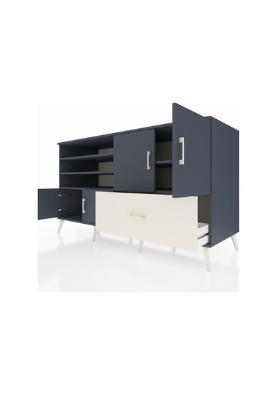 Kronos Konsol 5 Raflı Tek Çekmeceli 4 Kapaklı 176x59x99 Antrasit- Antrasit-antrasit/aytaşı Kronos Konsol 5 Raflı Tek Çekmeceli 4 Kapaklı 176x59x99 Antrasit- Antrasit-antrasit/aytaşı