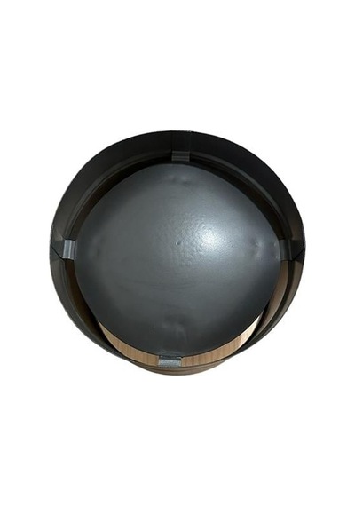 Baca Kalkanı / Çap: 13 Cm / Mat Siyah Eöaye / Baba's Stove