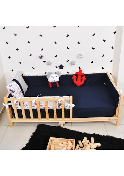 Markaawm Markaawm Montessori Yatak Çocuk Doğal Çam 90X190 Karyola Nil
