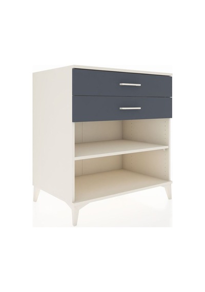 Kronos Şifonyer Tek Raflı 2 Çekmeceli 88x59x96 Aytaşı-antrasit Aytası