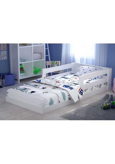 Tuliplife Montessori MDF Karyola Beyaz 90x190 Yatak Uyumlu 